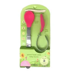 Conjunto de colheres de aprendizagem IPlay - Rosa