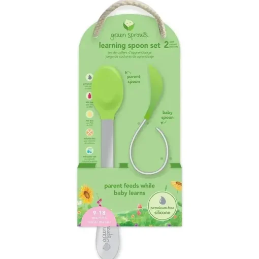 Conjunto de colheres de aprendizagem IPlay - Verde