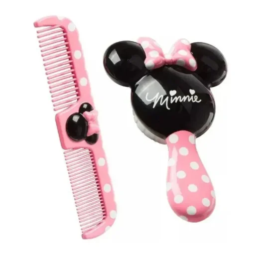 Conjunto de escova e pente de segurança 1º Disney Minnie