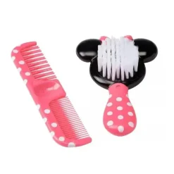 Conjunto de escova e pente de segurança 1º Disney Minnie