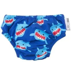 Conjunto de fraldas de natação e chapéu de sol Zoocchini tubarão