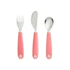 Conjunto de garfo, faca e colher Munchkin Splash para criança - rosa