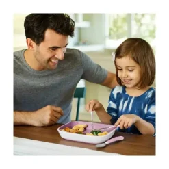 Conjunto de garfo, faca e colher Munchkin Splash para criança - roxo