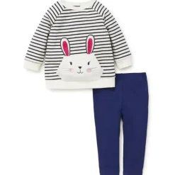 Conjunto de Legging Little Me Bunny 2 peças Marinho