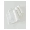 Conjunto de lençol de algodão pequeno unicórnio, branco