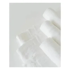 Conjunto de lençol de algodão pequeno unicórnio, branco