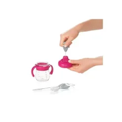 Conjunto de limpeza para copos de canudo e canudos - cinza