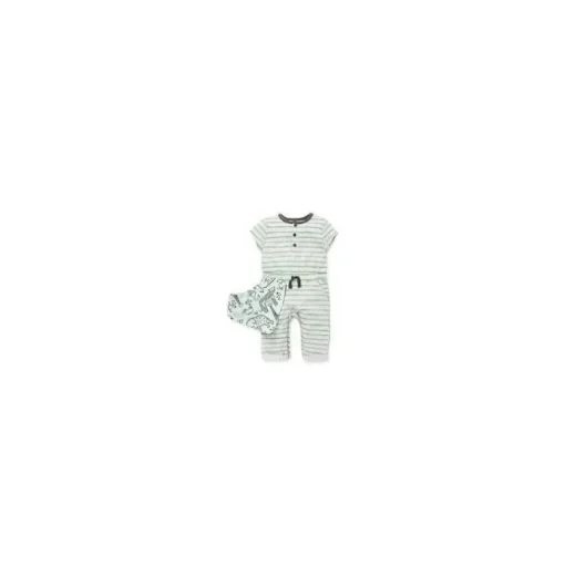 Conjunto de macacão Little Me- Safari Boy, verde