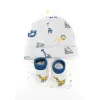 Conjunto de meias de bebê girafa Little Me e chapéu de bebê