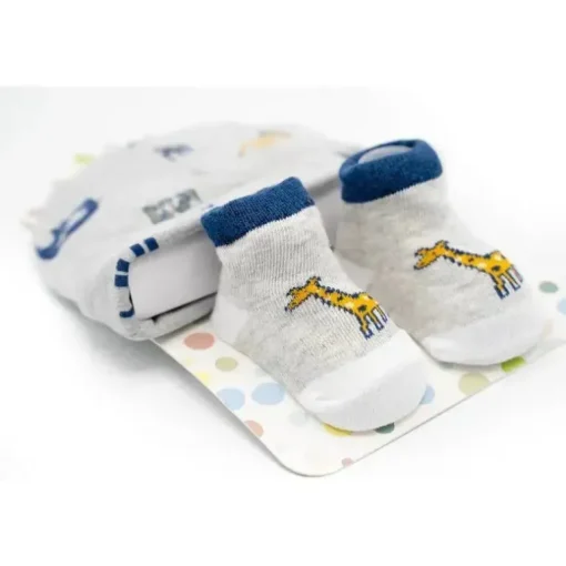 Conjunto de meias de bebê girafa Little Me e chapéu de bebê