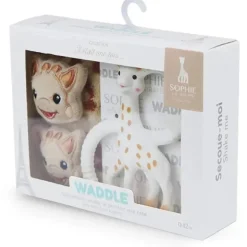 Conjunto de meias Vulli - Sophie La Giraffe Waddle Rattle