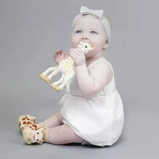Conjunto de meias Vulli - Sophie La Giraffe Waddle Rattle