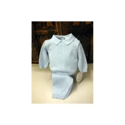 Conjunto de meninos de tricô azul de 2 peças Will' Beth
