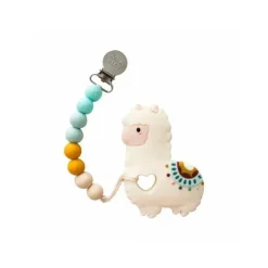 Conjunto de mordedor de lhama Loulou Lollipop com clipe