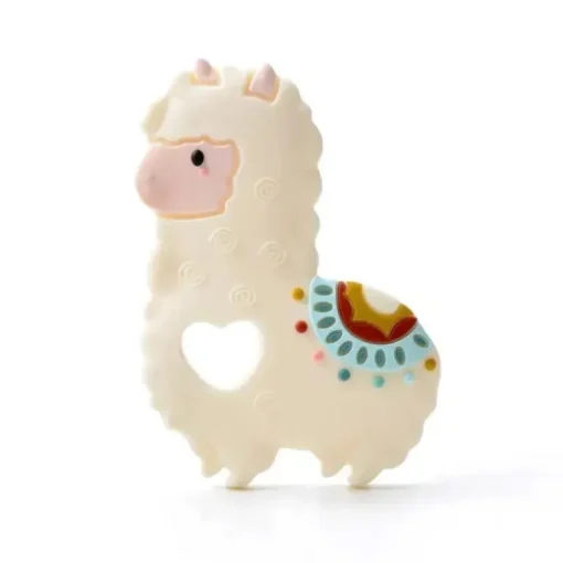 Conjunto de mordedor de lhama Loulou Lollipop com clipe