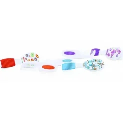 Conjunto de pente e escova Nuby Hard &amp; Soft - Cores podem variar