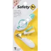 Conjunto de pinças e cortador de unhas Safety 1st Clear View, Ártico