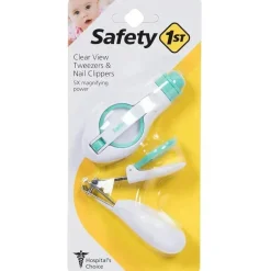 Conjunto de pinças e cortador de unhas Safety 1st Clear View, Ártico