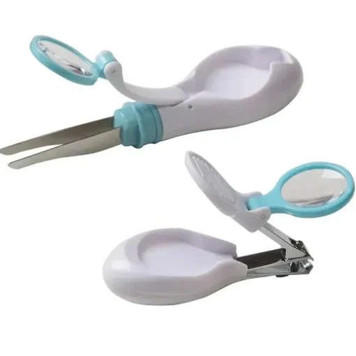 Conjunto de pinças e cortador de unhas Safety 1st Clear View, Ártico