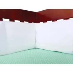 Conjunto de Pára-choques para Berço Trend Lab 4 Peças - Branco