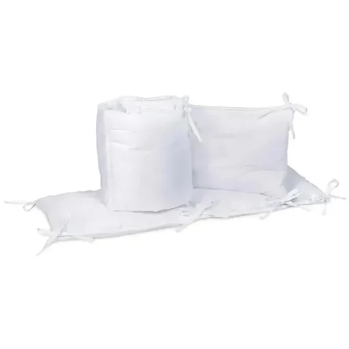 Conjunto de Pára-choques para Berço Trend Lab 4 Peças - Branco