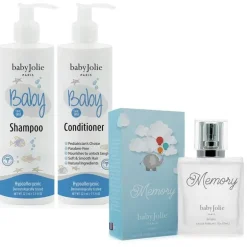 Conjunto de presente de banho Baby Jolie (shampoo, condicionador e perfume de bebê com memória)