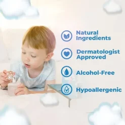 Conjunto de presente de banho Baby Jolie (shampoo, condicionador e perfume de bebê com memória)
