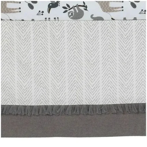 Conjunto de roupa de cama para bebês Lambs &amp; Ivy Jungle Animals 4 peças