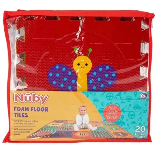 Conjunto de telhas de espuma de piso Nuby Eva 20 peças