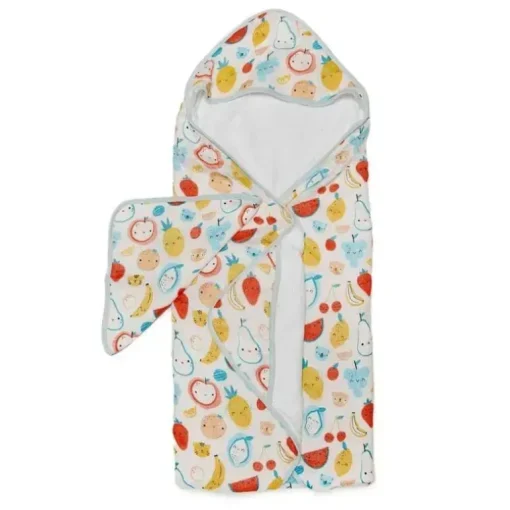 Conjunto de toalhas com capuz Loulou Lollipop Cutie Fruits