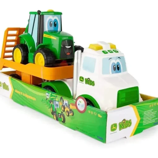 Conjunto de transporte Tomy John Deere Farmin Friends