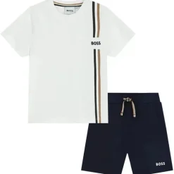 Conjunto Mini Me Hugo Boss Baby - Menino Branco e Azul Marinho