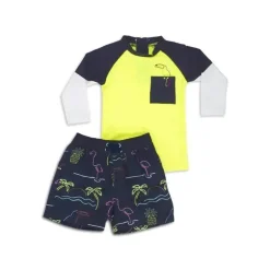 Conjunto Shade Critters Neon Sign Rashguard