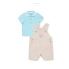 Conjunto Shortall Little Me Car - Bege