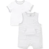 Conjunto Shortall Little Me Zebra - Cinza