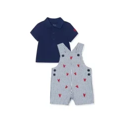 Conjunto Shortall Little Me Lobster - Marinho