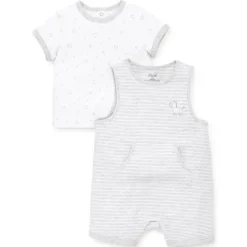 Conjunto Shortall Little Me Zebra - Cinza