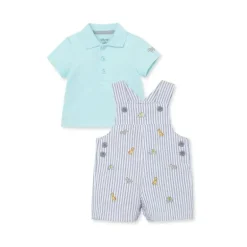 Conjunto Shortall Little Me Safari - Cinza