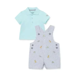 Conjunto Shortall Little Me Safari - Cinza
