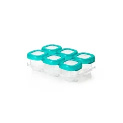 Contêineres de armazenamento para freezer OXO Tot Baby Block 2 oz - Teal