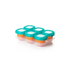 Contêineres de armazenamento para freezer OXO Tot Baby Block 2 oz - Teal