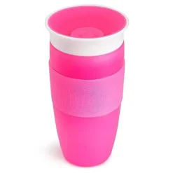 Copo com Canudinho Munchkin Miracle 360 ​​14 Oz - Rosa