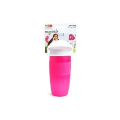 Copo com Canudinho Munchkin Miracle 360 ​​14 Oz - Rosa