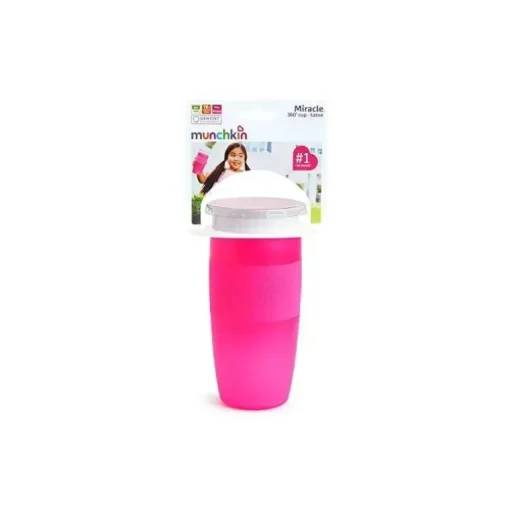 Copo com Canudinho Munchkin Miracle 360 ​​14 Oz - Rosa