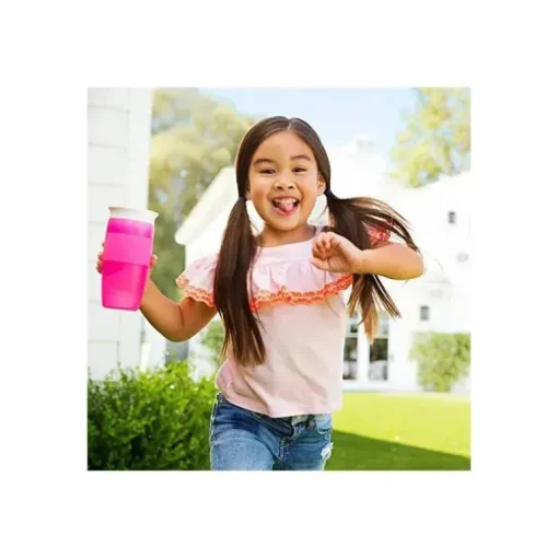 Copo com Canudinho Munchkin Miracle 360 ​​14 Oz - Rosa