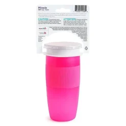 Copo com Canudinho Munchkin Miracle 360 ​​14 Oz - Rosa
