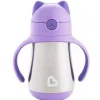 Copo de Aço Inoxidável Munchkin 8 Oz Cool Cat, Roxo