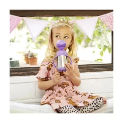 Copo de Aço Inoxidável Munchkin 8 Oz Cool Cat, Roxo