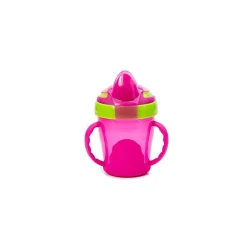 Copo de treinador de duas alças Vital Baby - 7 onças, rosa