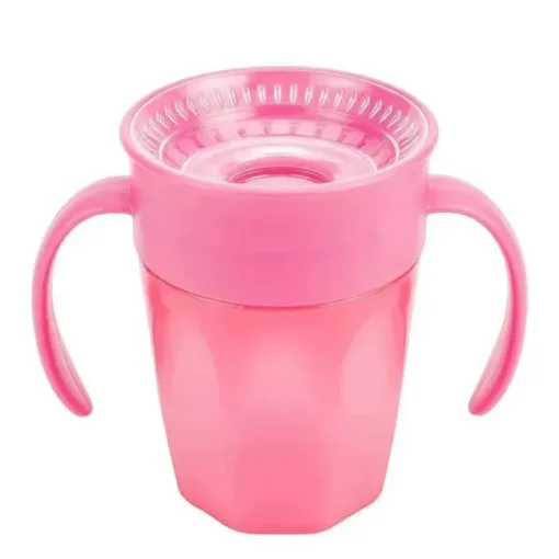 Copo de treinamento sem bico Dr. Brown's Cheers 360, rosa